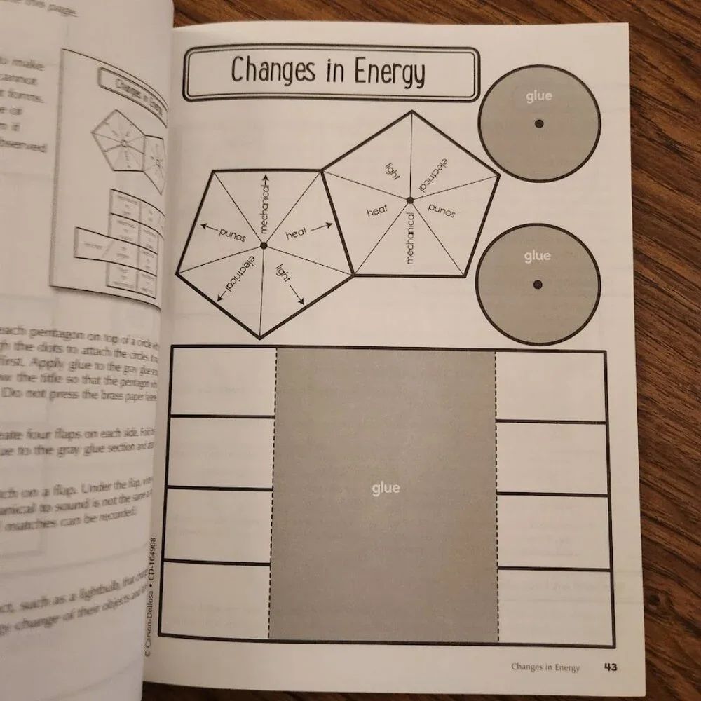 Carson Dellosa Science Interactive Notebook 4th Grade Book Workbook Activity